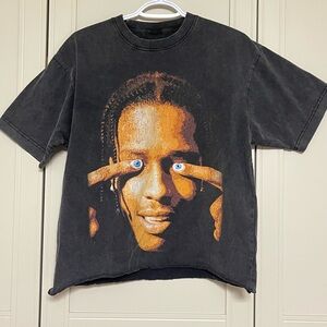 A$AP Rocky Boxy Rolled Hem Graphic Tee